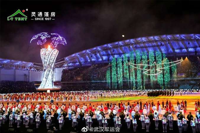 軍用篷房生產(chǎn)廠家 靈通賽事篷房為軍運(yùn)再添色彩